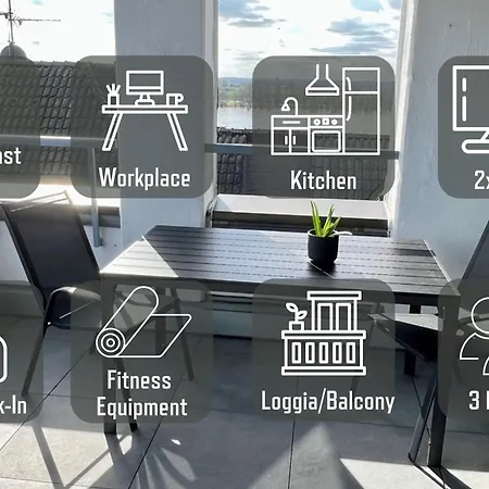 Piso Superior - Exklusives An Der Promenade Mit Rheinsicht&loggia Emmerich