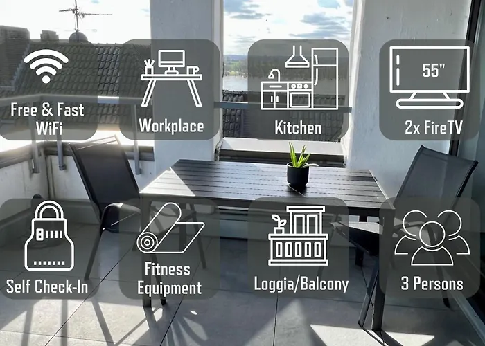 Piso Superior - Exklusives An Der Promenade Mit Rheinsicht & Loggia Emmerich